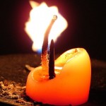 Candle on Spike - Photo by J. Samuel Burner